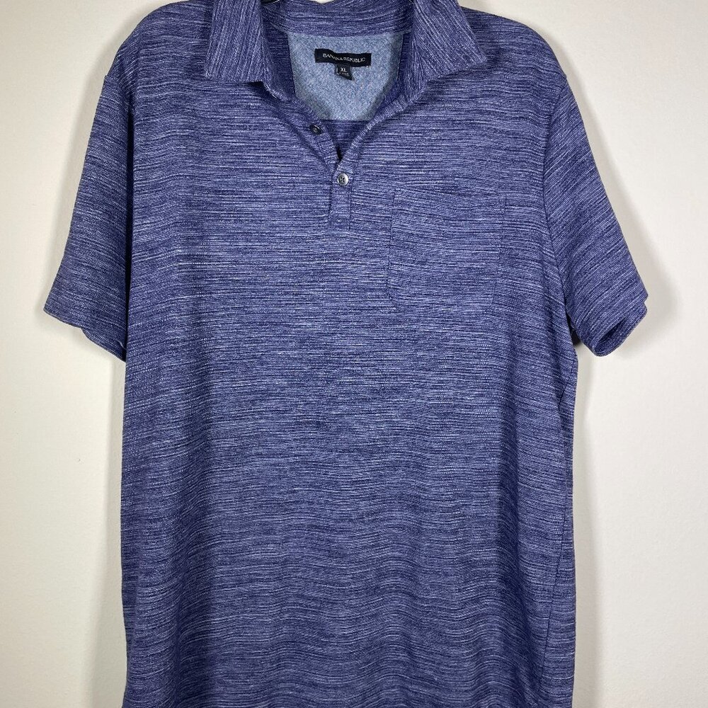 Banana Republic Men's Navy Polo Cotton Blend XL Preppy! - Picture 1 of 5
